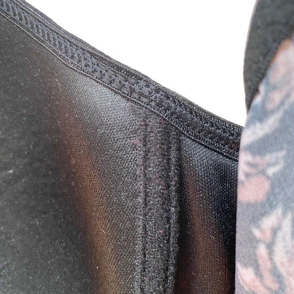 Adrienne Vittadini Studio Black Floral Bra 38D Smooth Underwire Padded Straps - Picture 6 of 8